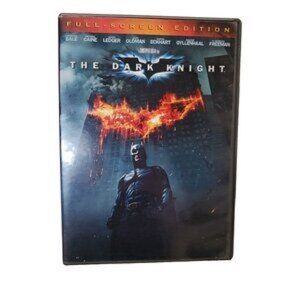 The Dark Knight DVD — Black with Fiery Orange Bat Logo